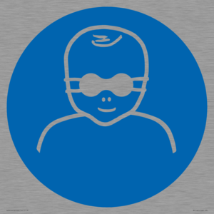 Mandatory: Protect infants eyes with opaque eye protection